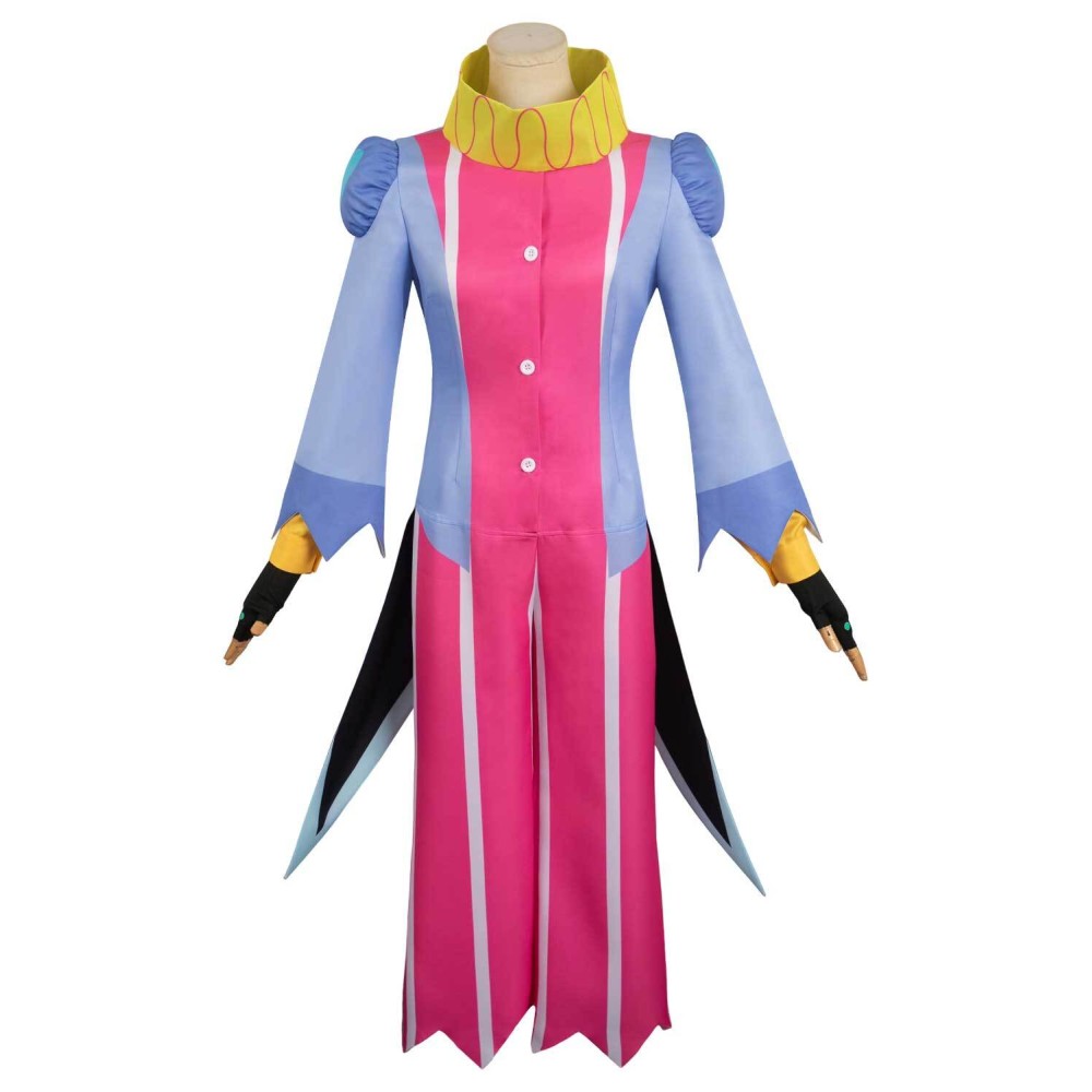 Helluva Boss 2 Hazbin Hotel Fizzarolli Women Clown Suit Cosplay Costume Halloween Carnival Outfit
