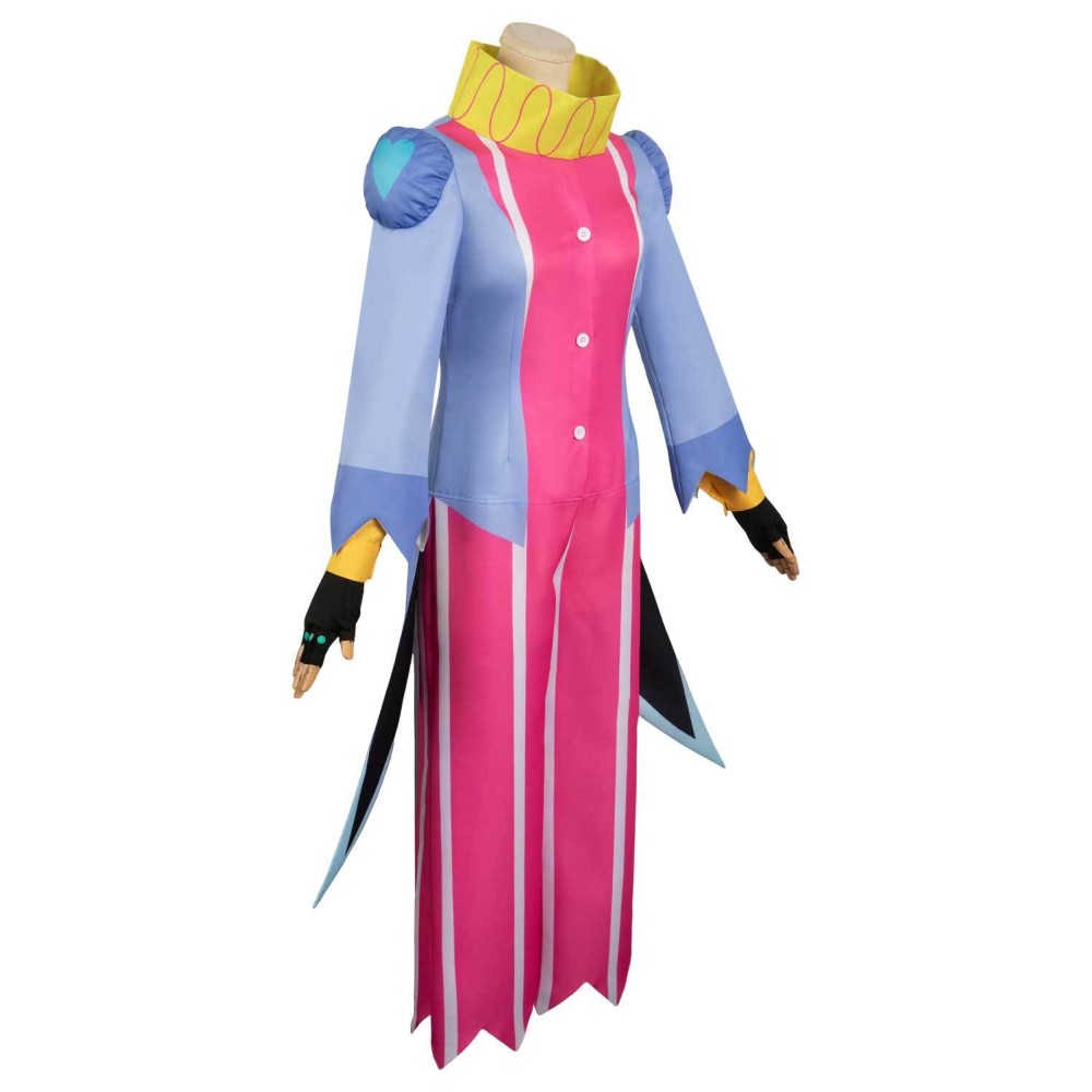 Helluva Boss 2 Hazbin Hotel Fizzarolli Women Clown Suit Cosplay Costume Halloween Carnival Outfit