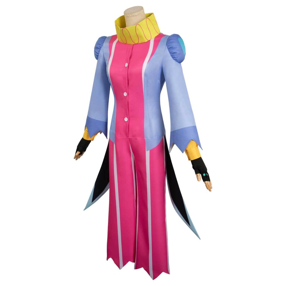 Helluva Boss 2 Hazbin Hotel Fizzarolli Women Clown Suit Cosplay Costume Halloween Carnival Outfit