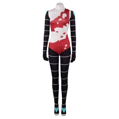 Helluva Boss 2 Fizzarolli Hazbin Hotel Women Printed Jumpsuit Suit Cosplay Costume Halloween Carnival Outfit