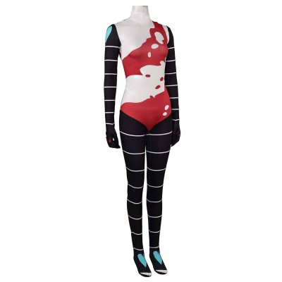 Helluva Boss 2 Fizzarolli Hazbin Hotel Women Printed Jumpsuit Suit Cosplay Costume Halloween Carnival Outfit