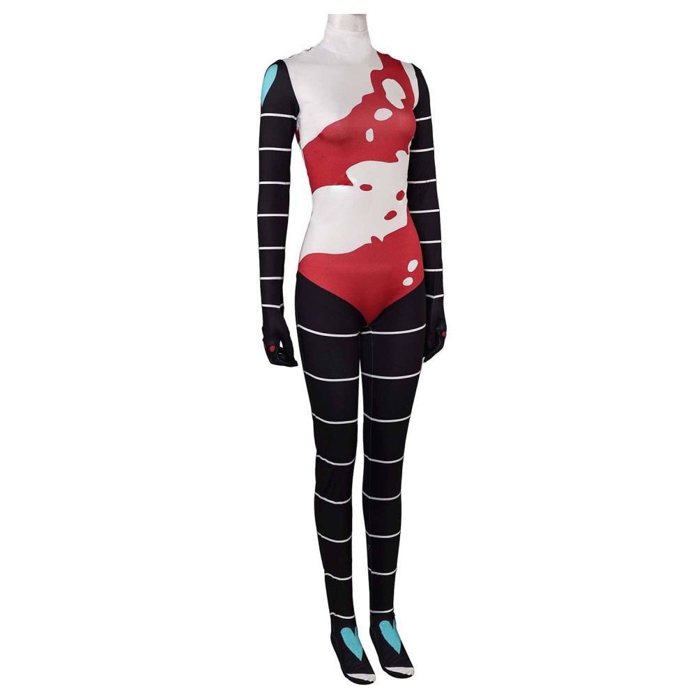 Helluva Boss 2 Fizzarolli Hazbin Hotel Women Printed Jumpsuit Suit Cosplay Costume Halloween Carnival Outfit