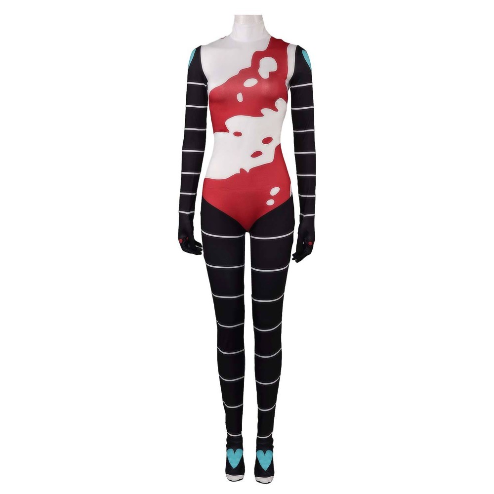 Helluva Boss 2 Fizzarolli Hazbin Hotel Women Printed Jumpsuit Suit Cosplay Costume Halloween Carnival Outfit