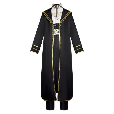 Heiter Black Robe Cosplay Costume Halloween Carnival Outfit