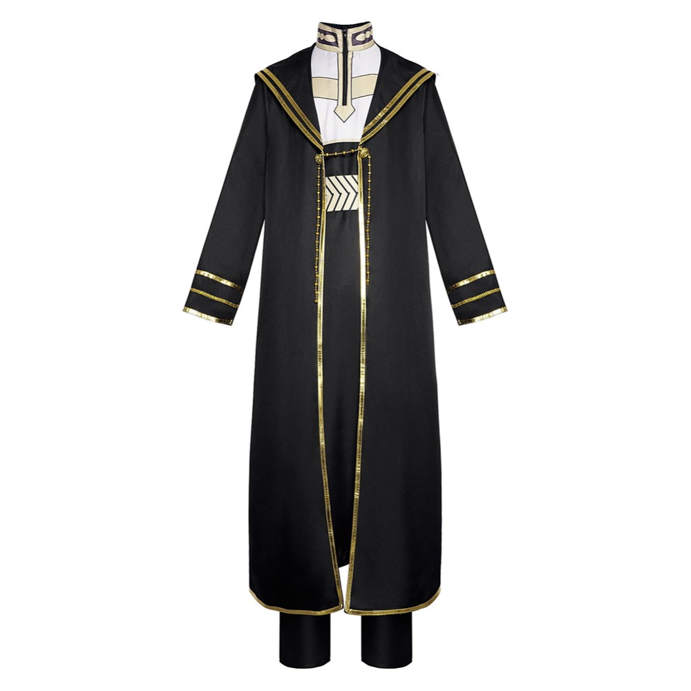 Heiter Black Robe Cosplay Costume Halloween Carnival Outfit