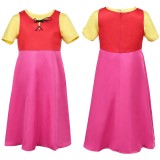 Heidi Girl of the Alps Heidi Kids Children Pink Dress Party Cosplay Costume Halloween Carnival