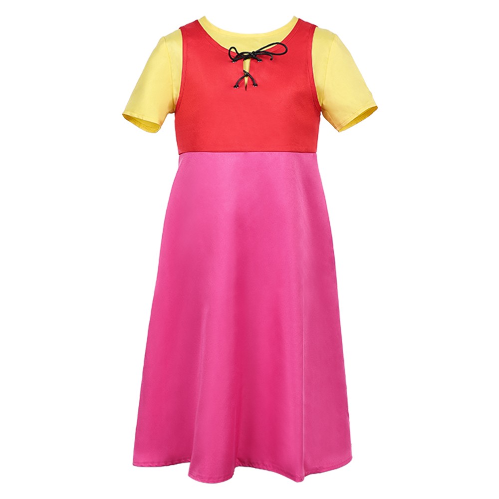 Heidi Girl of the Alps Heidi Kids Children Pink Dress Party Cosplay Costume Halloween Carnival