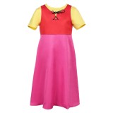 Heidi Girl of the Alps Heidi Kids Children Pink Dress Party Cosplay Costume Halloween Carnival