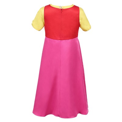 Heidi Girl of the Alps Heidi Kids Children Pink Dress Party Cosplay Costume Halloween Carnival