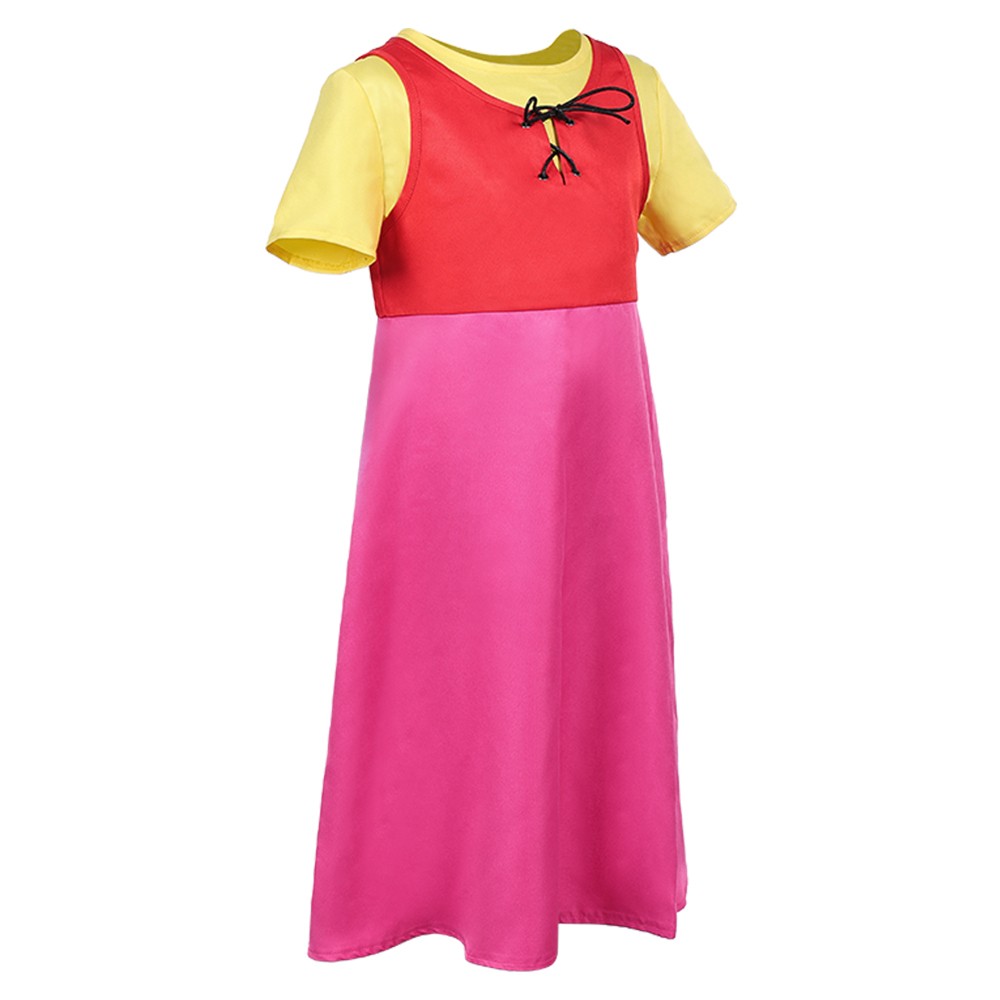 Heidi Girl of the Alps Heidi Kids Children Pink Dress Party Cosplay Costume Halloween Carnival