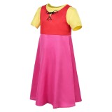 Heidi Girl of the Alps Heidi Kids Children Pink Dress Party Cosplay Costume Halloween Carnival