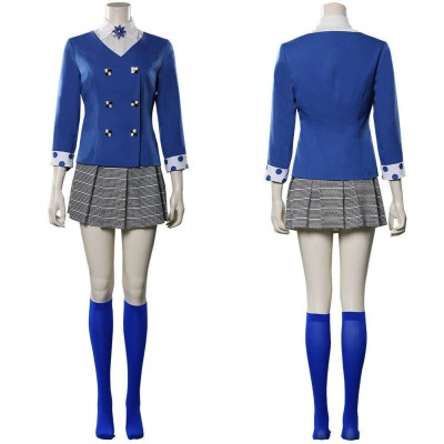Heathers Veronica Sawyer Women Blue School Uniform Cosplay Costume Halloween Carnival Outfit