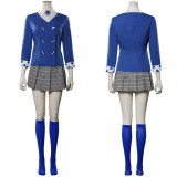 Heathers Veronica Sawyer Women Blue School Uniform Cosplay Costume Halloween Carnival Outfit