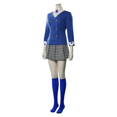 Heathers Veronica Sawyer Women Blue School Uniform Cosplay Costume Halloween Carnival Outfit