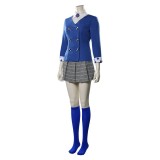 Heathers Veronica Sawyer Women Blue School Uniform Cosplay Costume Halloween Carnival Outfit