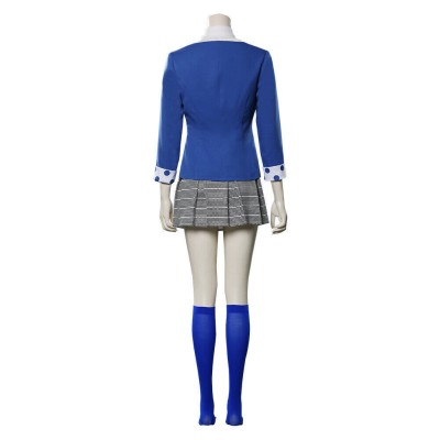 Heathers Veronica Sawyer Women Blue School Uniform Cosplay Costume Halloween Carnival Outfit