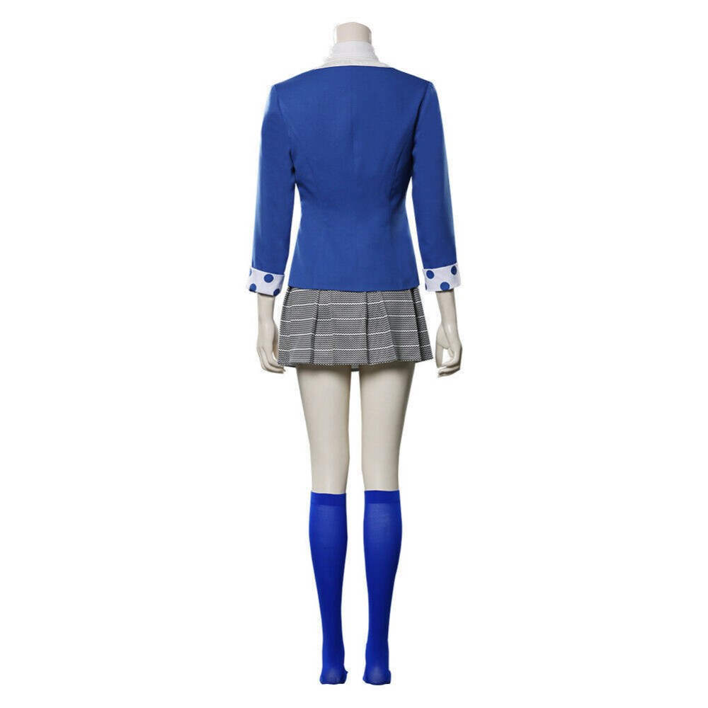 Heathers Veronica Sawyer Women Blue School Uniform Cosplay Costume Halloween Carnival Outfit