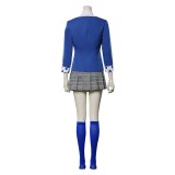 Heathers Veronica Sawyer Women Blue School Uniform Cosplay Costume Halloween Carnival Outfit
