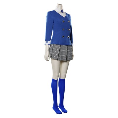 Heathers Veronica Sawyer Women Blue School Uniform Cosplay Costume Halloween Carnival Outfit