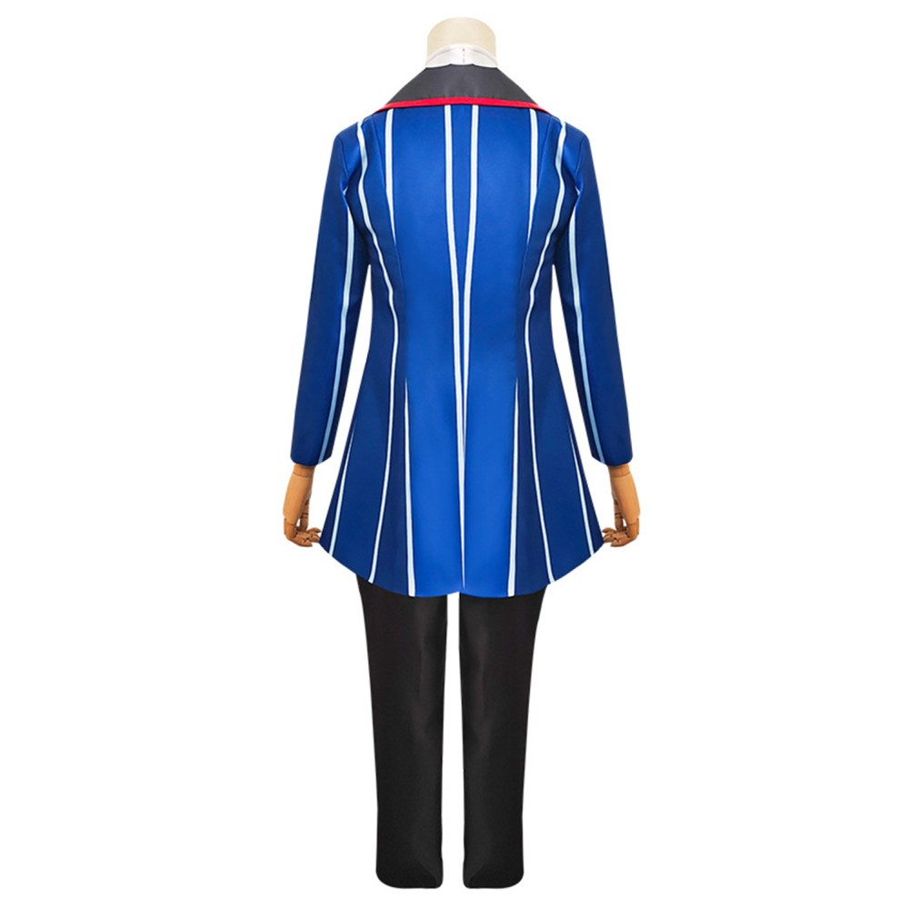 Hazbin Hotel Vox TV Devil Full Set Suit Cosplay Costume Halloween Carnival Outfit