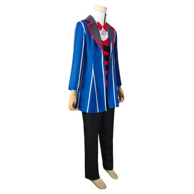 Hazbin Hotel Vox TV Devil Full Set Suit Cosplay Costume Halloween Carnival Outfit