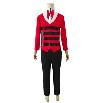 Hazbin Hotel Vox TV Devil Full Set Suit Cosplay Costume Halloween Carnival Outfit