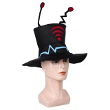 Hazbin Hotel Vox Hat Cap Accessories Cosplay Costume Halloween Carnival