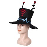 Hazbin Hotel Vox Hat Cap Accessories Cosplay Costume Halloween Carnival