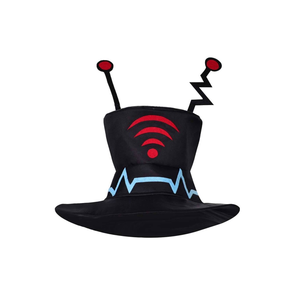 Hazbin Hotel Vox Hat Cap Accessories Cosplay Costume Halloween Carnival