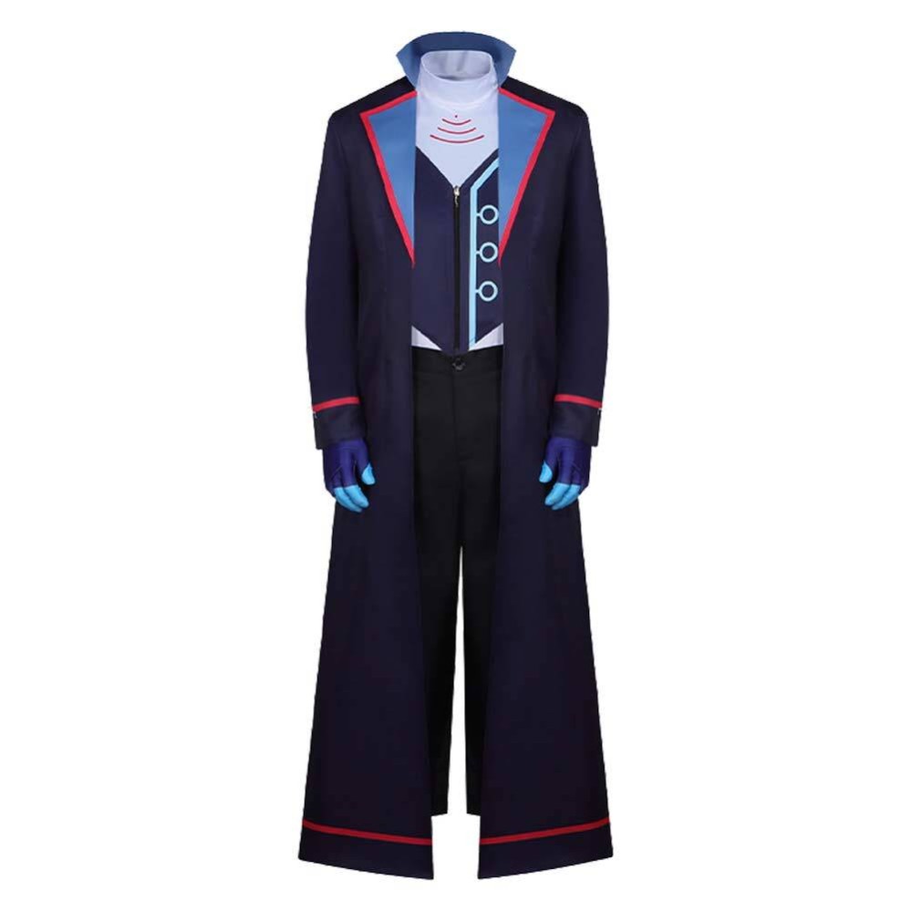 Hazbin Hotel Vox Blue Cosplay Costume Halloween Carnival Outfit