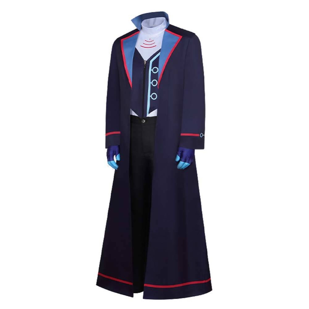 Hazbin Hotel Vox Blue Cosplay Costume Halloween Carnival Outfit