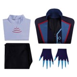 Hazbin Hotel Vox Blue Cosplay Costume Halloween Carnival Outfit