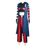 Hazbin Hotel Velvette Women Red Blue Suit Cosplay Costume Halloween Carnival Outfit