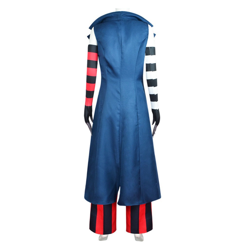 Hazbin Hotel Velvette Women Red Blue Suit Cosplay Costume Halloween Carnival Outfit