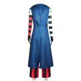 Hazbin Hotel Velvette Women Red Blue Suit Cosplay Costume Halloween Carnival Outfit