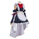Hazbin Hotel Velvette Maid and Butler Cafe Maiden Dress Party Cosplay Costume Halloween Carnival