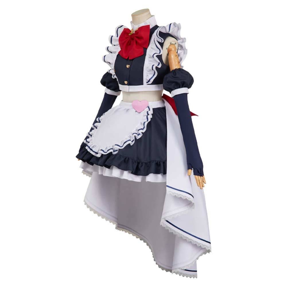 Hazbin Hotel Velvette Maid and Butler Cafe Maiden Dress Party Cosplay Costume Halloween Carnival