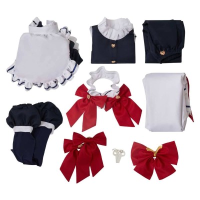 Hazbin Hotel Velvette Maid and Butler Cafe Maiden Dress Party Cosplay Costume Halloween Carnival