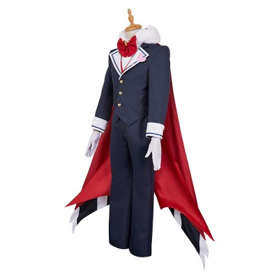 Hazbin Hotel Valentino Maid and Butler Cafe Butler Uniform Party Cosplay Costume Halloween Carnival