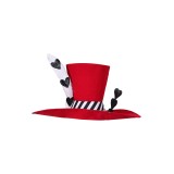 Hazbin Hotel Valentino Hat Cap Accessories Cosplay Costume Halloween Carnival