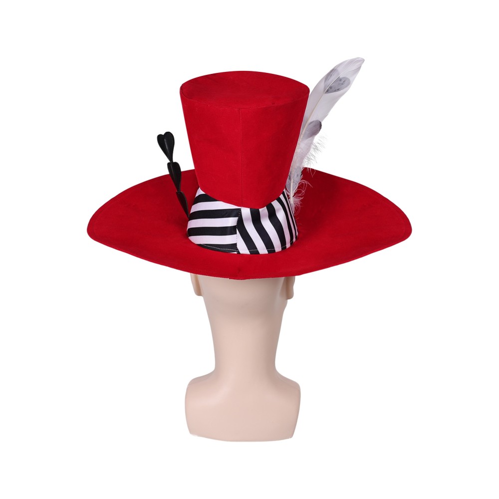 Hazbin Hotel Valentino Hat Cap Accessories Cosplay Costume Halloween Carnival