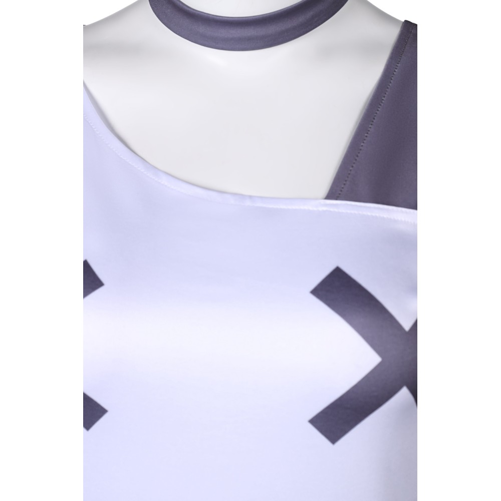Hazbin Hotel Vaggie Women White Dress Set Suit Cosplay Costume Halloween Carnival Outfit