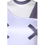 Hazbin Hotel Vaggie Women White Dress Set Suit Cosplay Costume Halloween Carnival Outfit