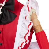 Hazbin Hotel Vaggie Maid and Butler Cafe Red Maiden Dress Party Cosplay Costume Halloween Carnival