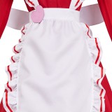 Hazbin Hotel Vaggie Maid and Butler Cafe Red Maiden Dress Party Cosplay Costume Halloween Carnival