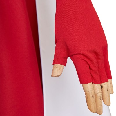 Hazbin Hotel Vaggie Maid and Butler Cafe Red Maiden Dress Party Cosplay Costume Halloween Carnival