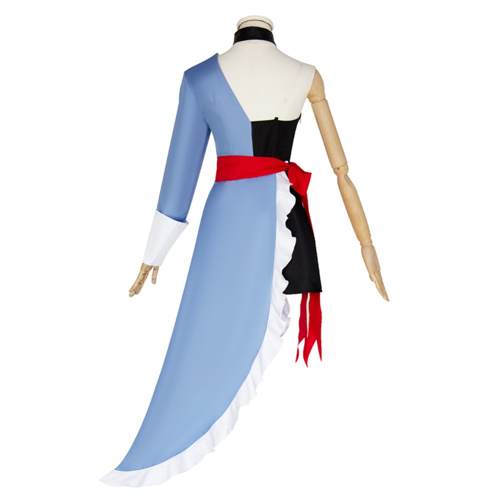 Hazbin Hotel Vaggi Women Gown Dress Cosplay Costume Halloween Carnival Outfit