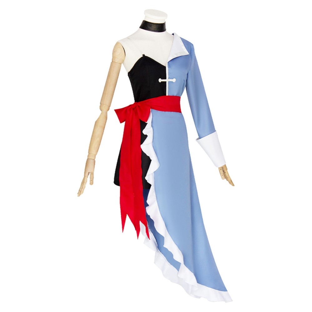 Hazbin Hotel Vaggi Women Gown Dress Cosplay Costume Halloween Carnival Outfit