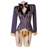 Hazbin Hotel Sir Pentious Purple Sexy Lingerie for Women Suit Cosplay Costume Halloween Carnival Outfit