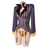 Hazbin Hotel Sir Pentious Purple Sexy Lingerie for Women Suit Cosplay Costume Halloween Carnival Outfit
